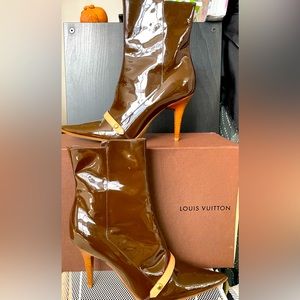 Louis Vuitton Patent Leather Booties